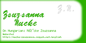 zsuzsanna mucke business card